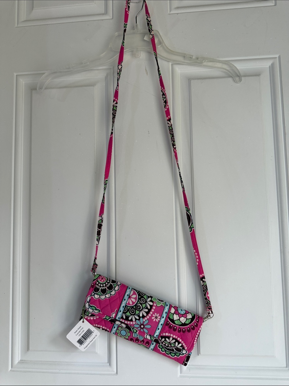 Vera Bradley Pink Floral Pattern Crossbody Wallet